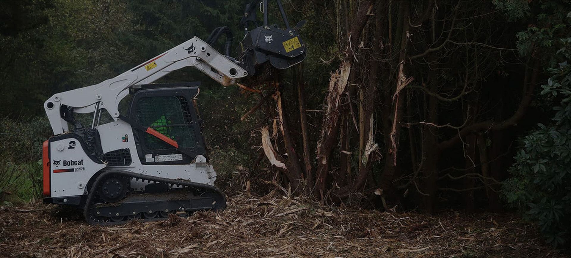 Eine Baumaschine